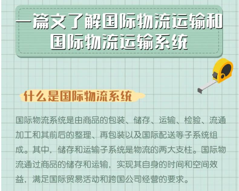 一篇文了解國際物流運輸和國際物流運輸系統